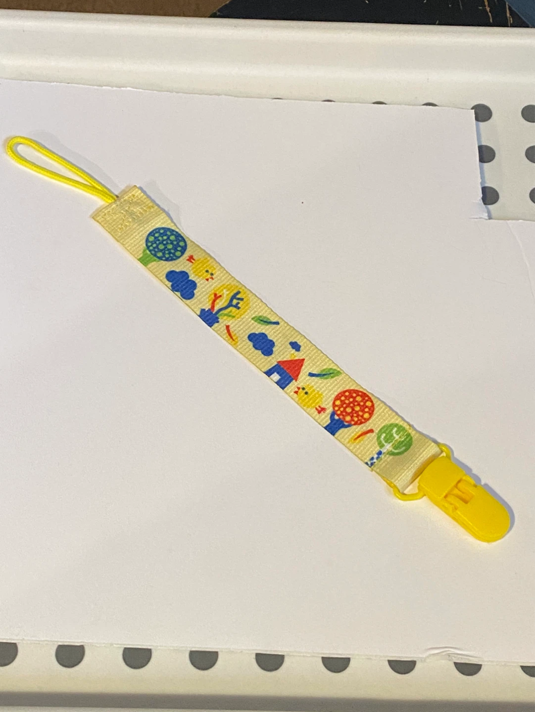 4 Baby Pacifier Clips - "My Name Is" Label Holders - photo 2