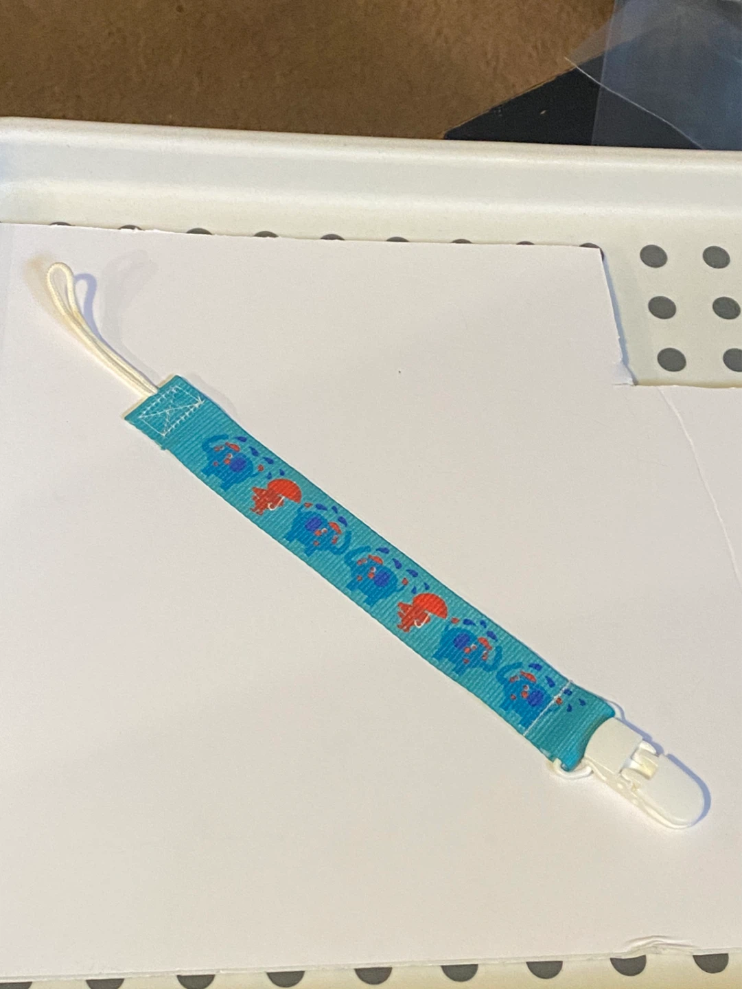 4 Baby Pacifier Clips - "My Name Is" Label Holders - photo 4