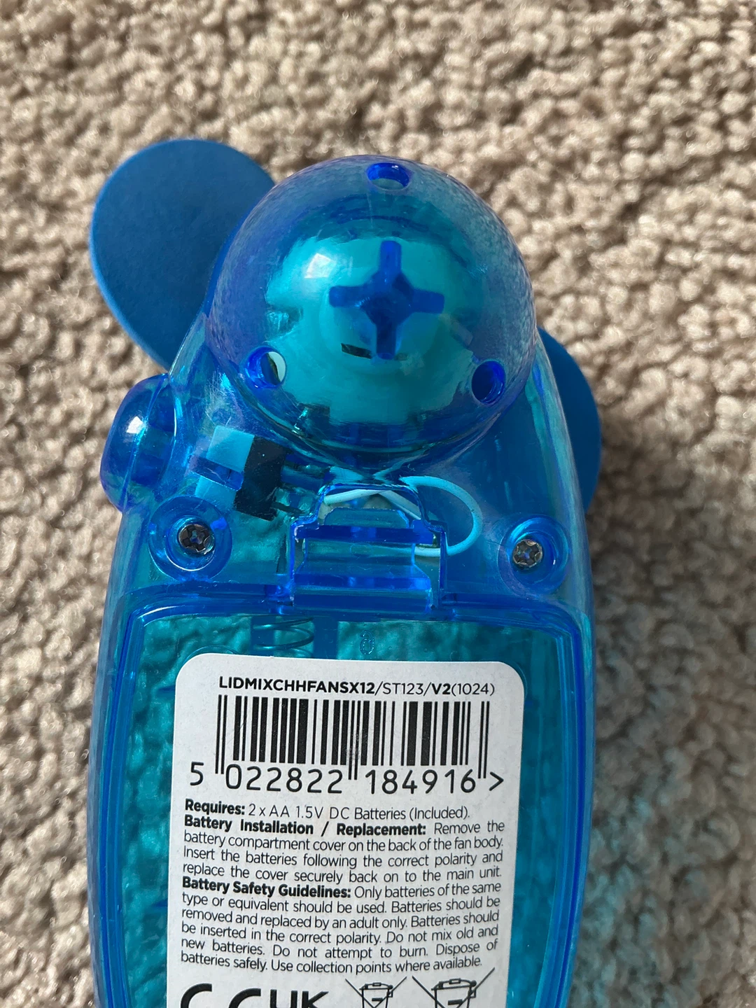 Blue Portable Mini Fan - photo 2
