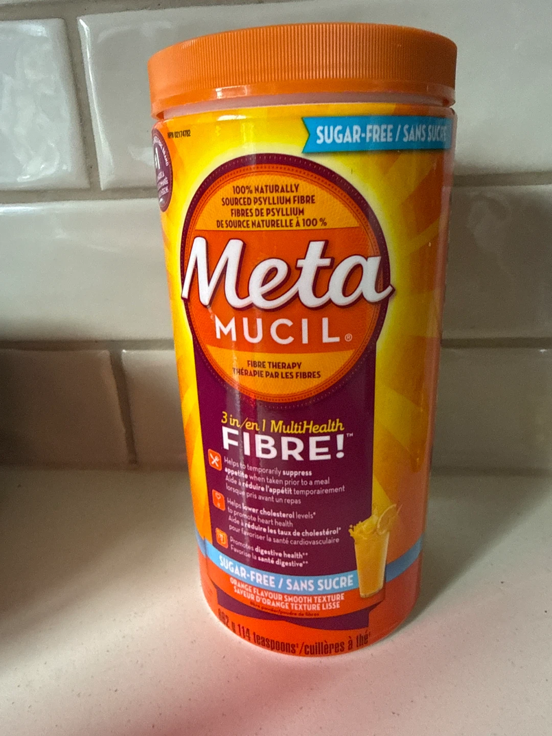 Metamucil Sugar-Free Orange Smooth Texture Fibre Therapy