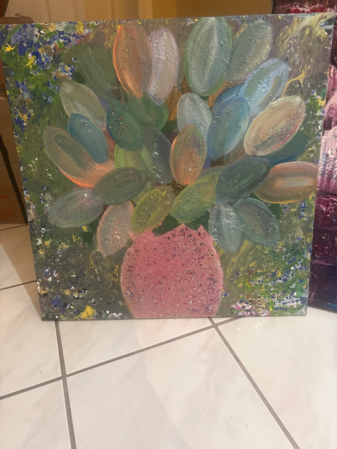 Set of 3 Abstract Paintings - photo 3