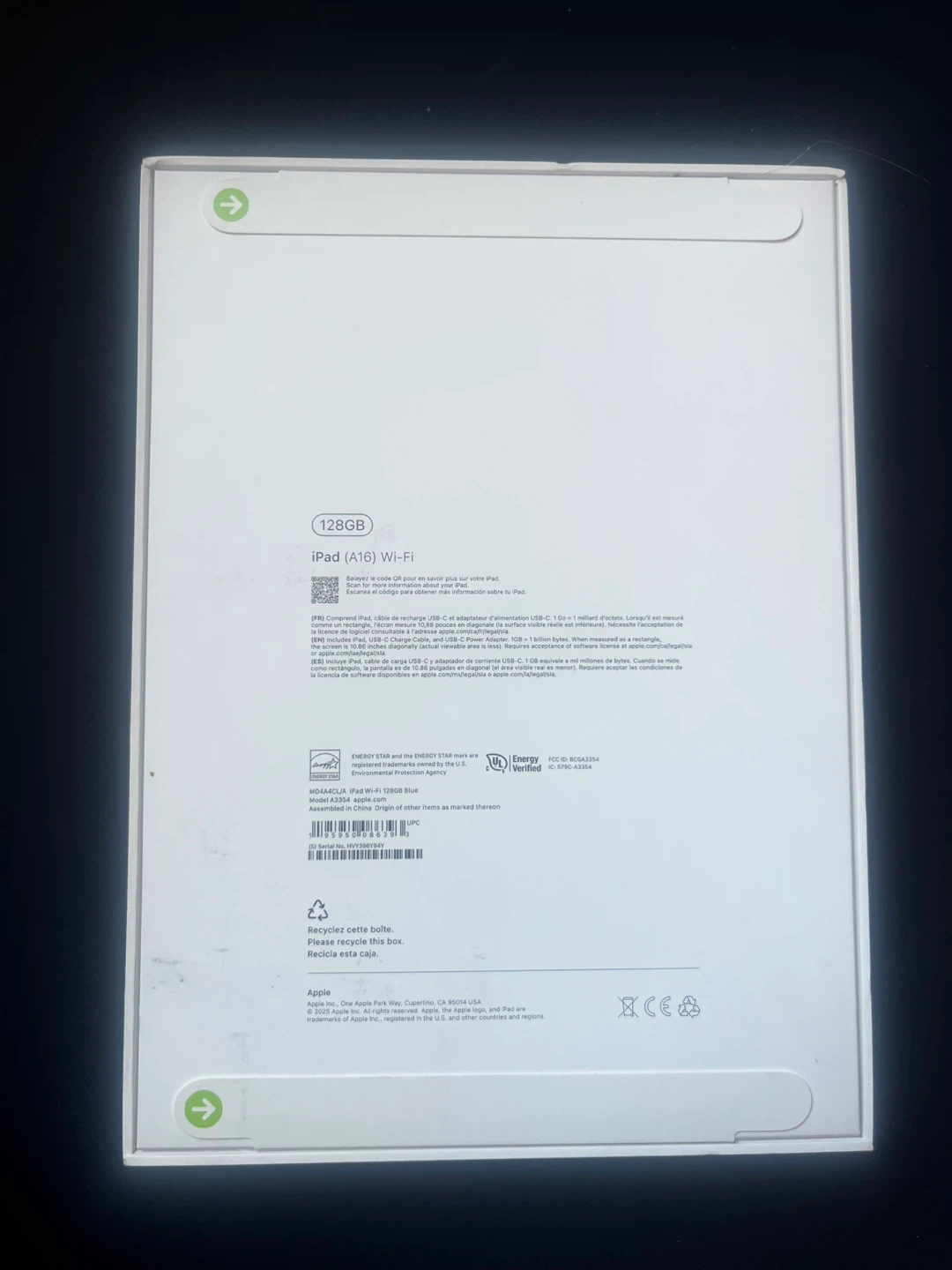 New Apple iPad (A16) Wi-Fi 128GB Blue - photo 3