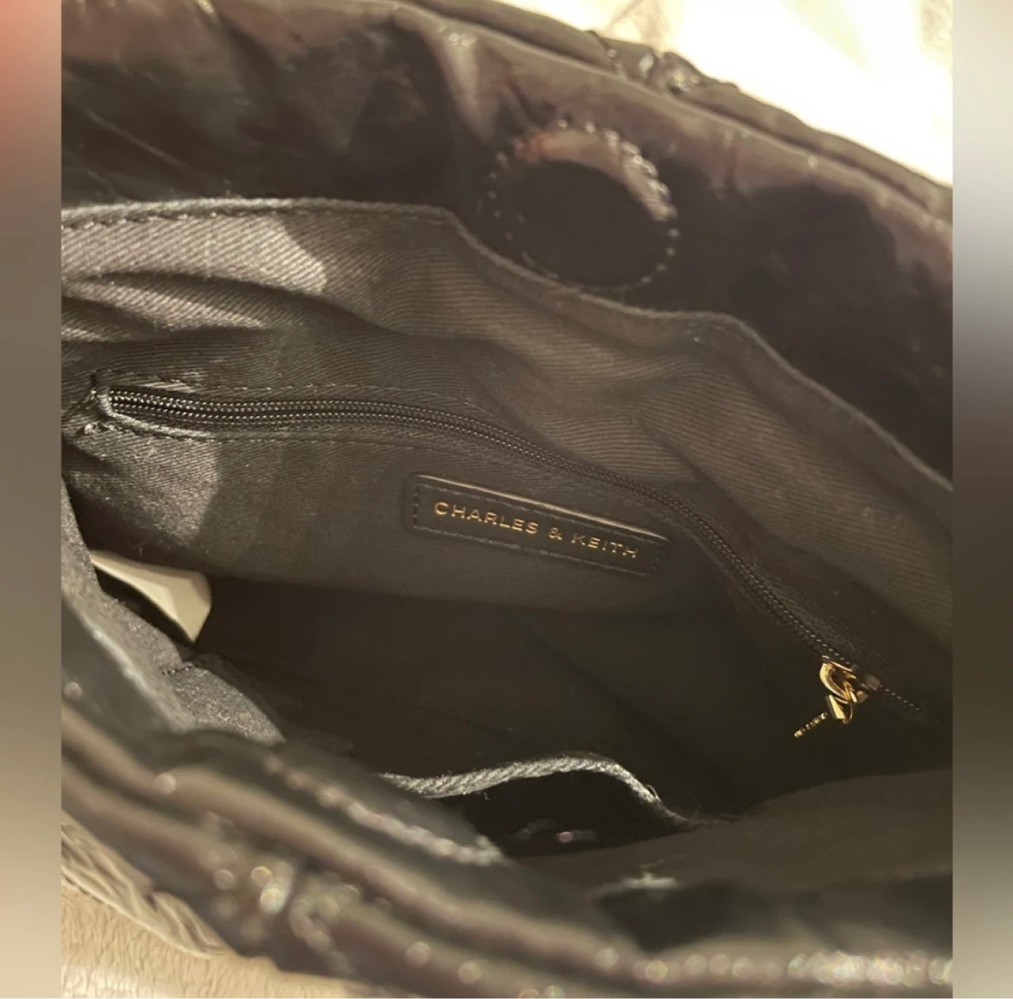 Charles & Keith Black  Duo Chain-Handle Two-Way Backpack/Bag - photo 4
