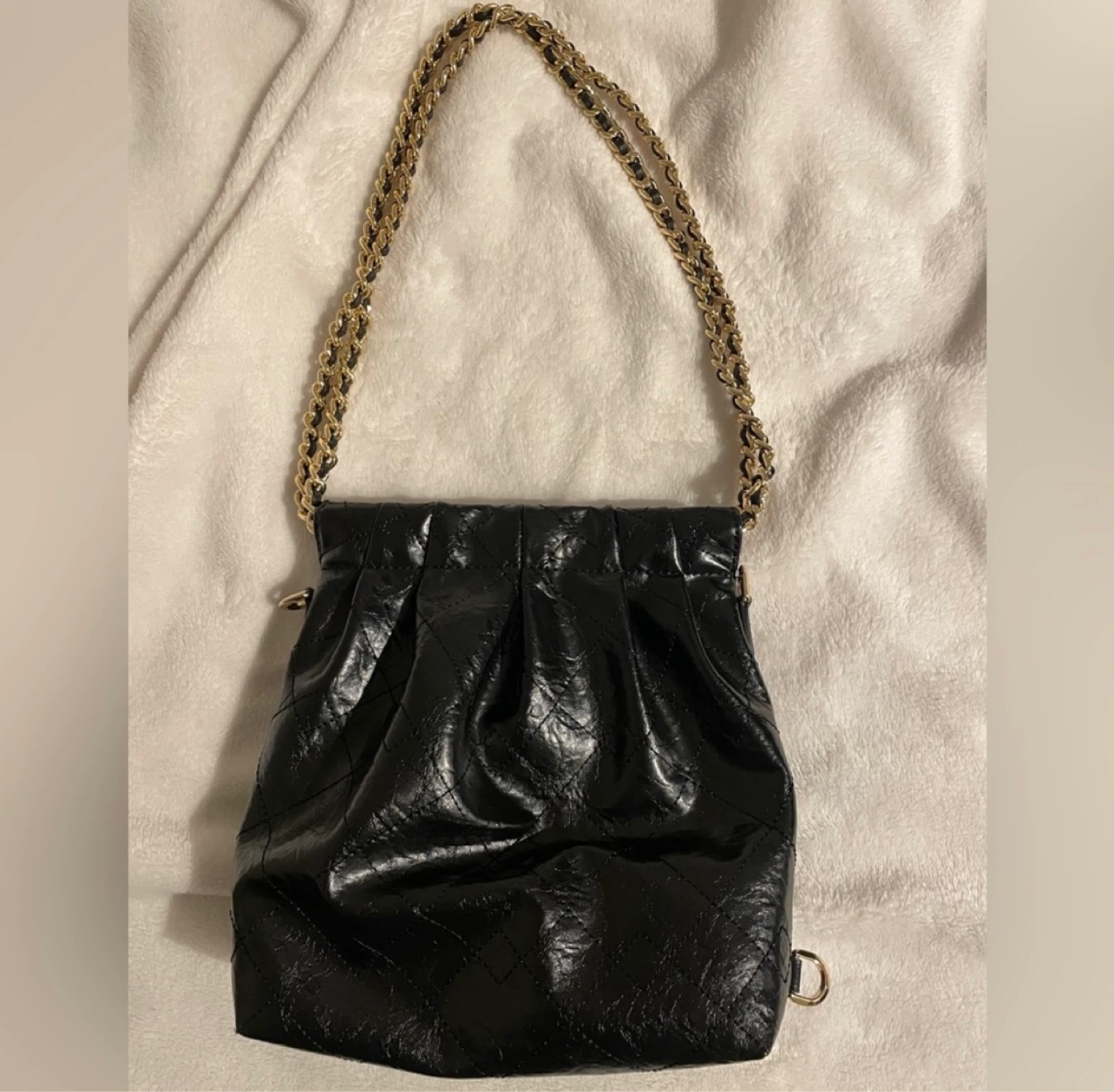 Charles & Keith Black  Duo Chain-Handle Two-Way Backpack/Bag - photo 2