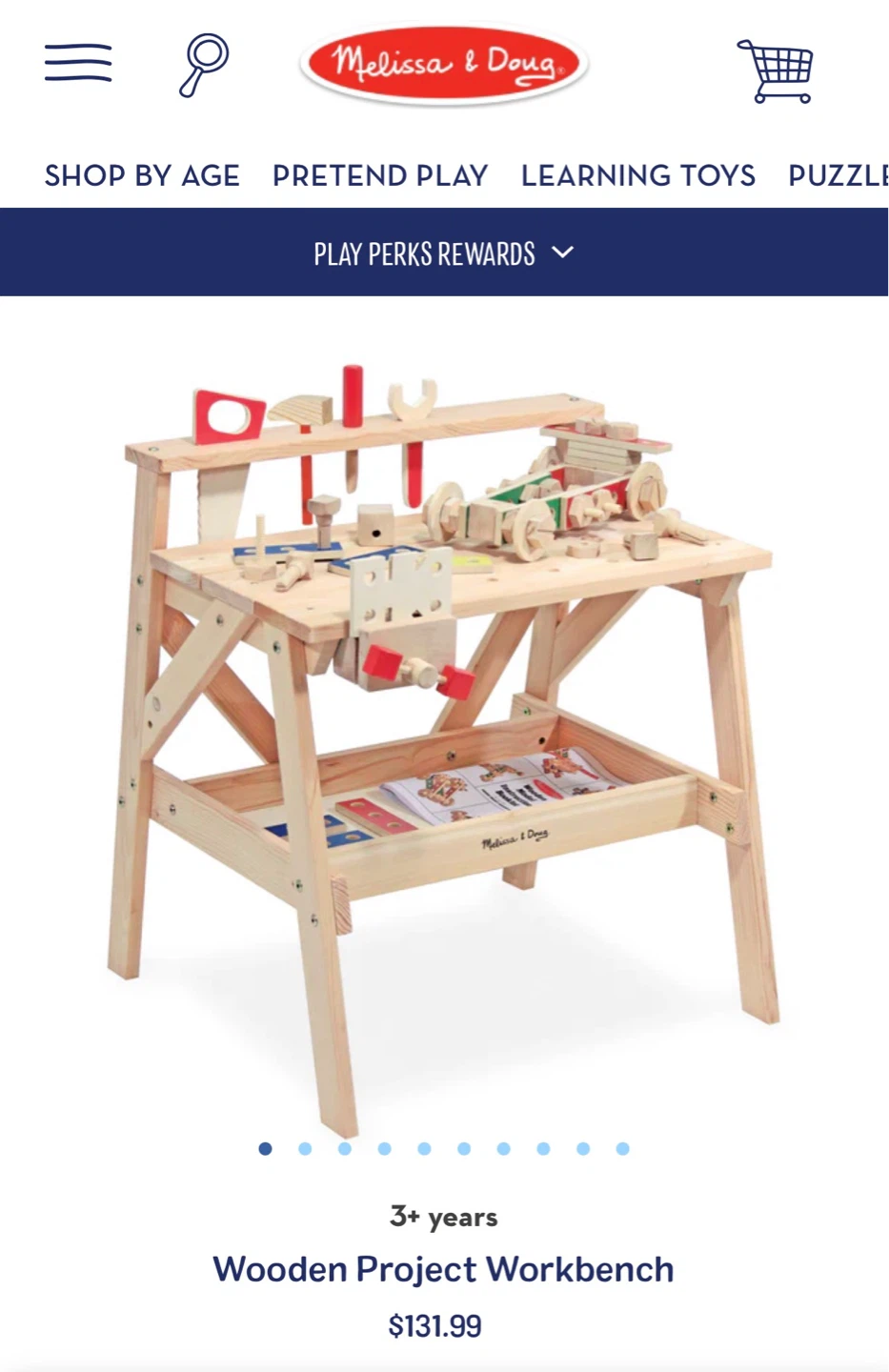 Melissa & Doug Wooden Project Workbench