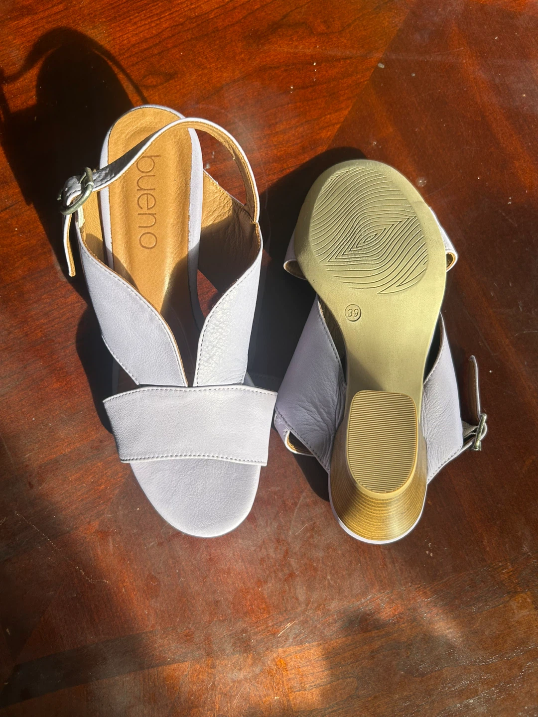 Bueno Women's Lavender Slingback Sandals Size 39