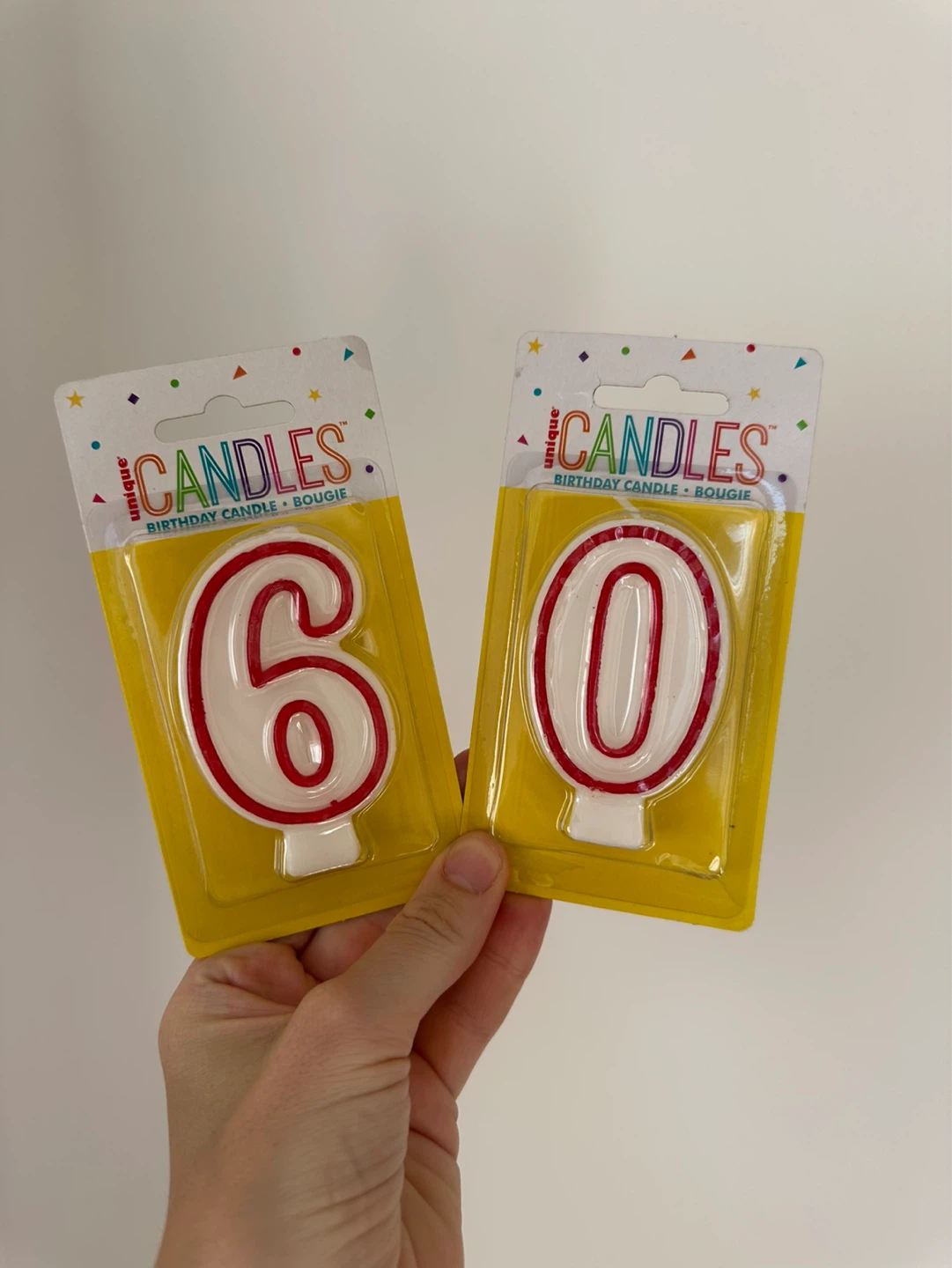 Birthday Candles 6 and 0