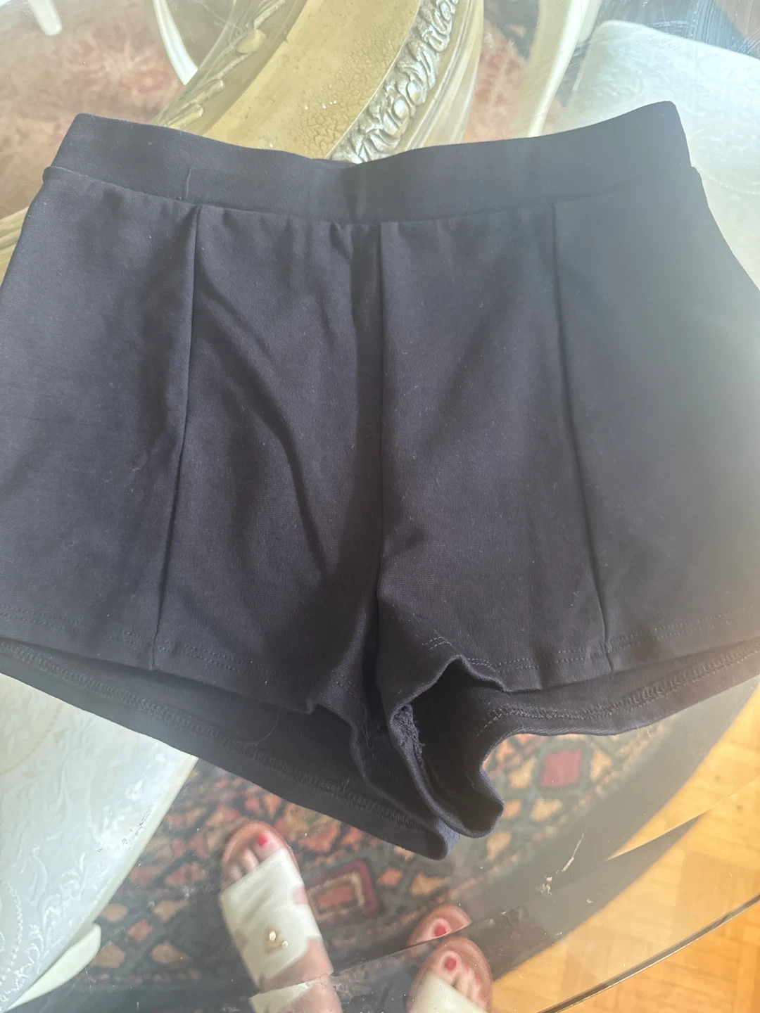 Fashion Nova Black Flared Shorts