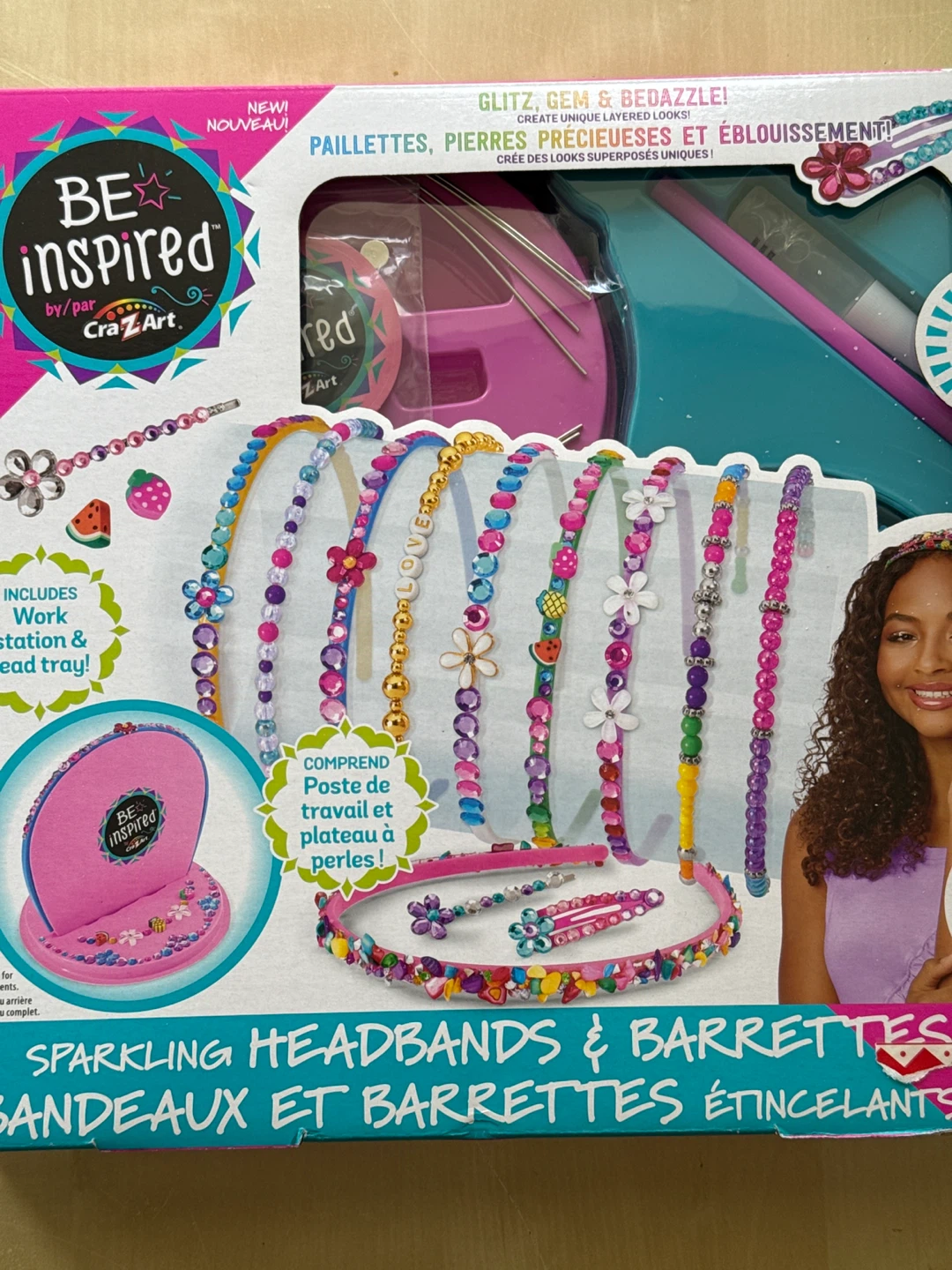 BE inspired by CraZart Sparkling Headbands & Barrettes Craft Kit