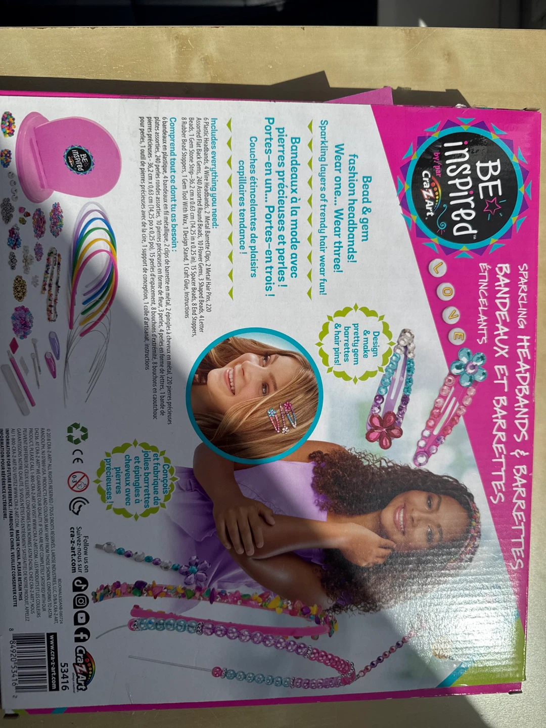 BE inspired by CraZart Sparkling Headbands & Barrettes Craft Kit - photo 2