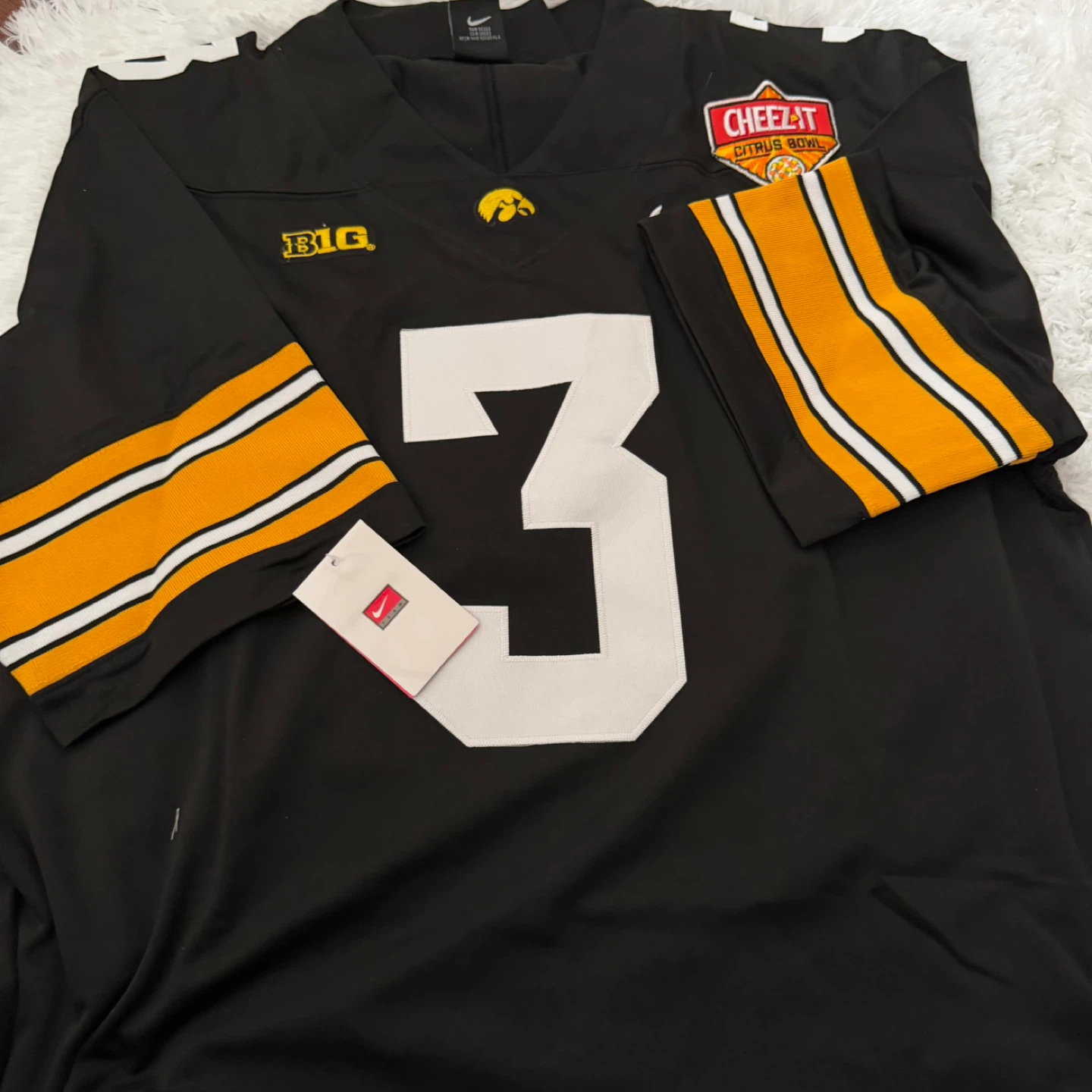 Nike Iowa Hawkeyes Cheez-It Citrus Bowl Football Jersey #3