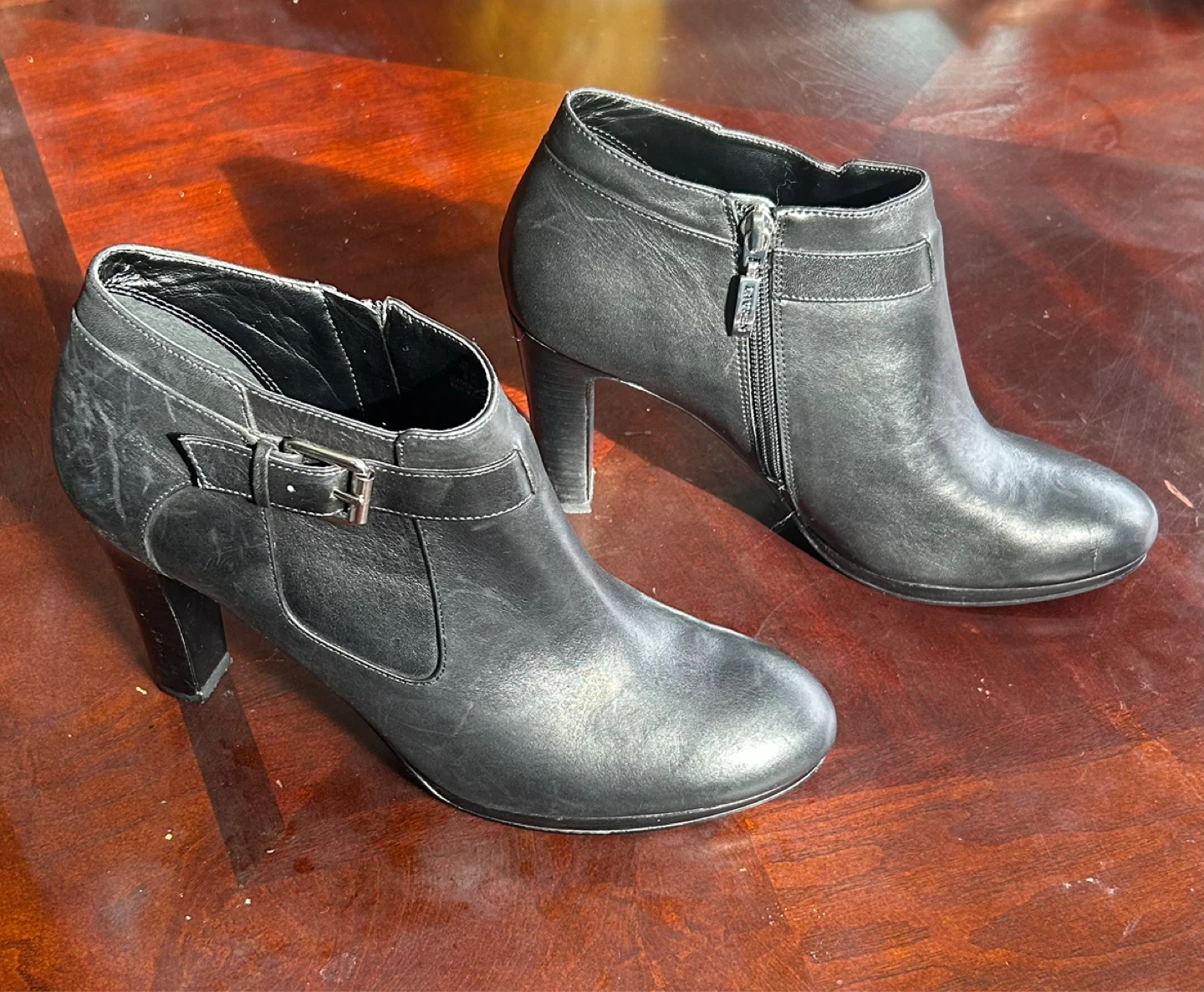 Ralph Lauren Black Leather Ankle Boots - photo 2