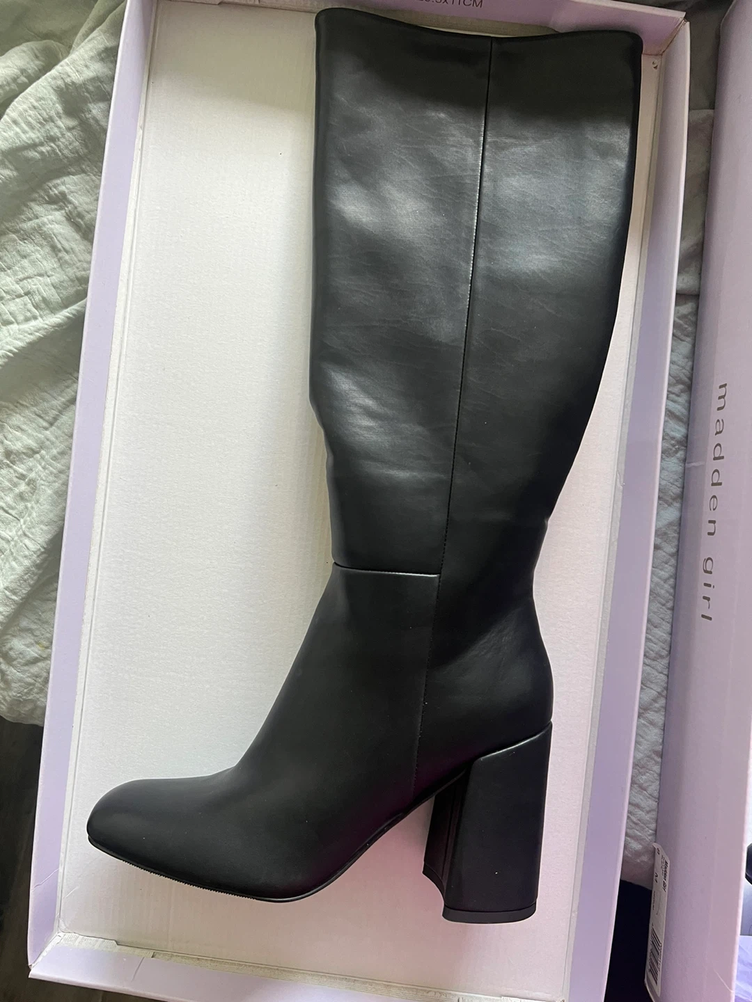 Madden Girl Black Knee-High Boots - photo 5
