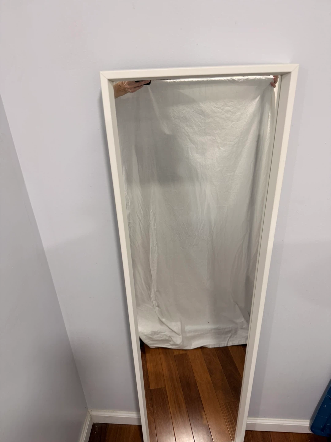 IKEA NISSEDAL Mirror, White, 15 3/4x59" - photo 2