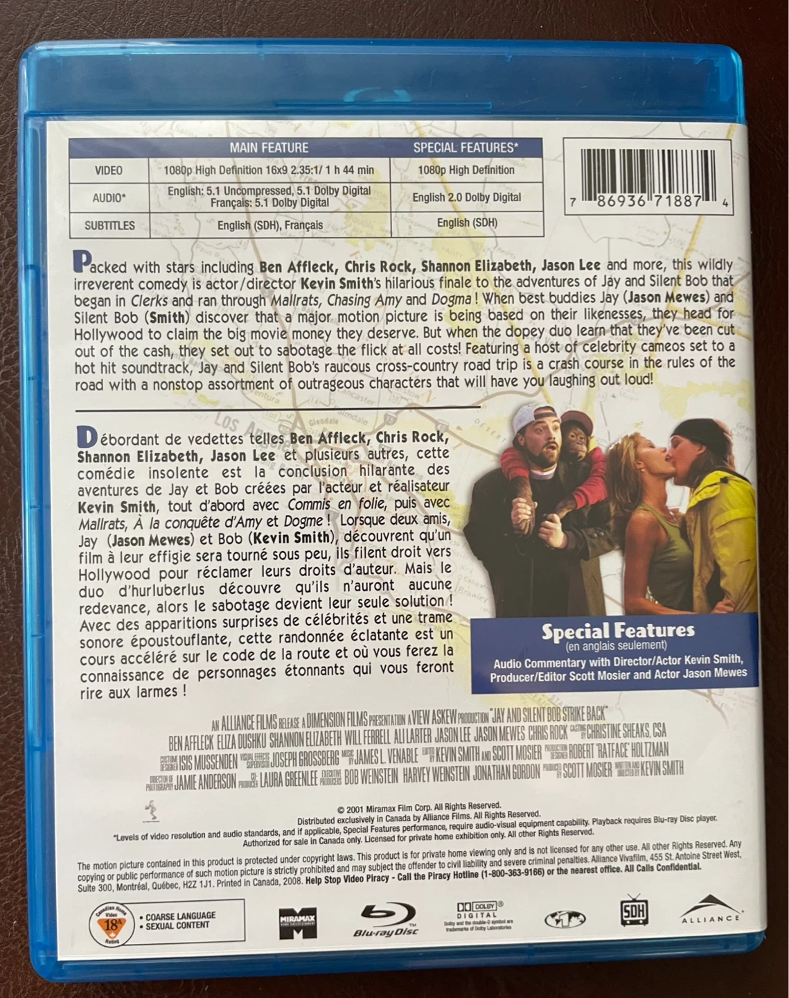 Jay And Silent Bob Strike Back Blu Ray, Kevin Smith - photo 3