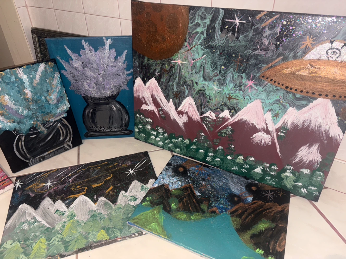 Assorted Handmade Paintings