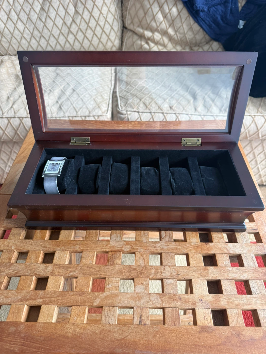 Bombay Watch Box Case with Glass Lid - photo 2