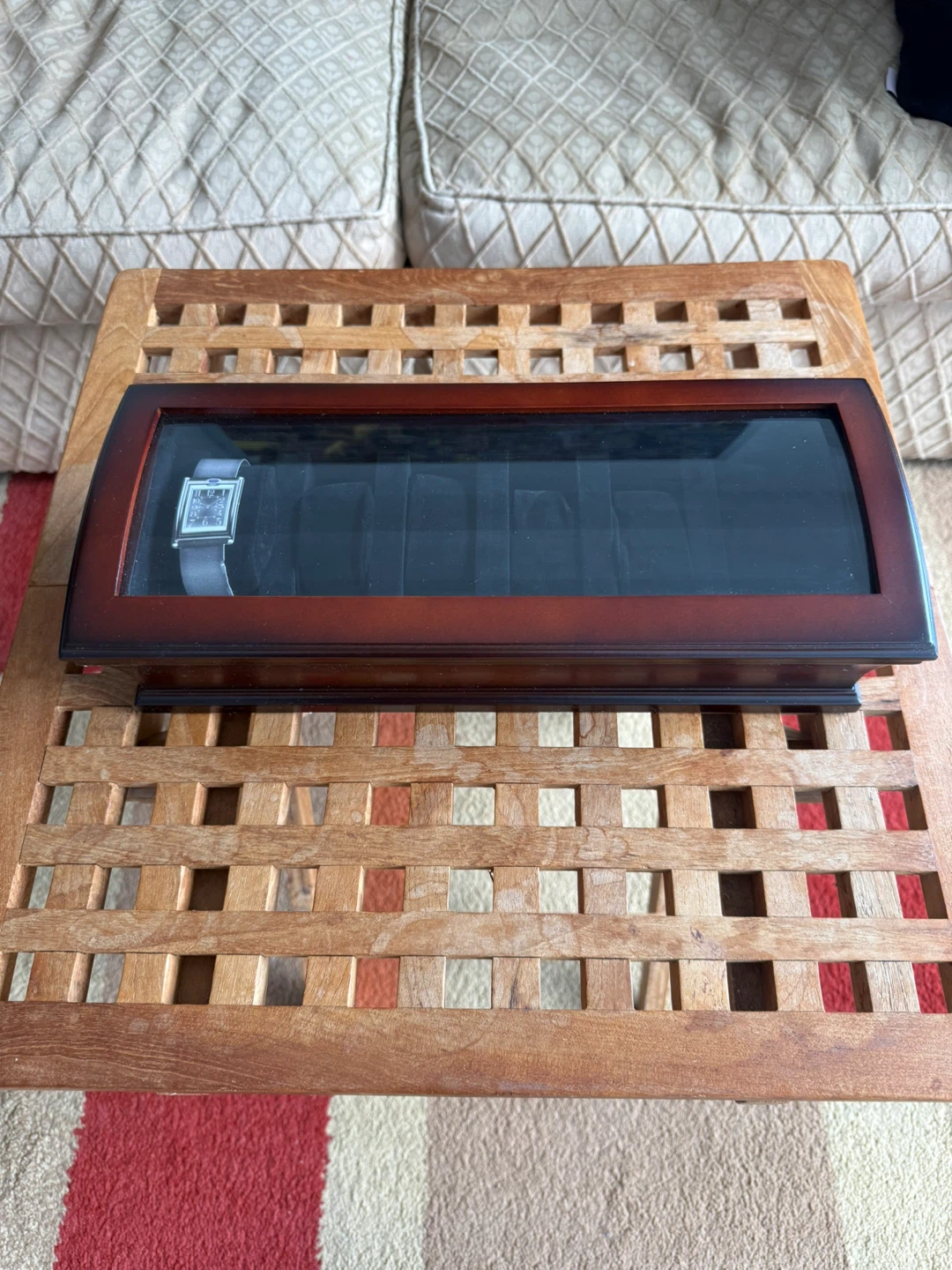 Bombay Watch Box Case with Glass Lid