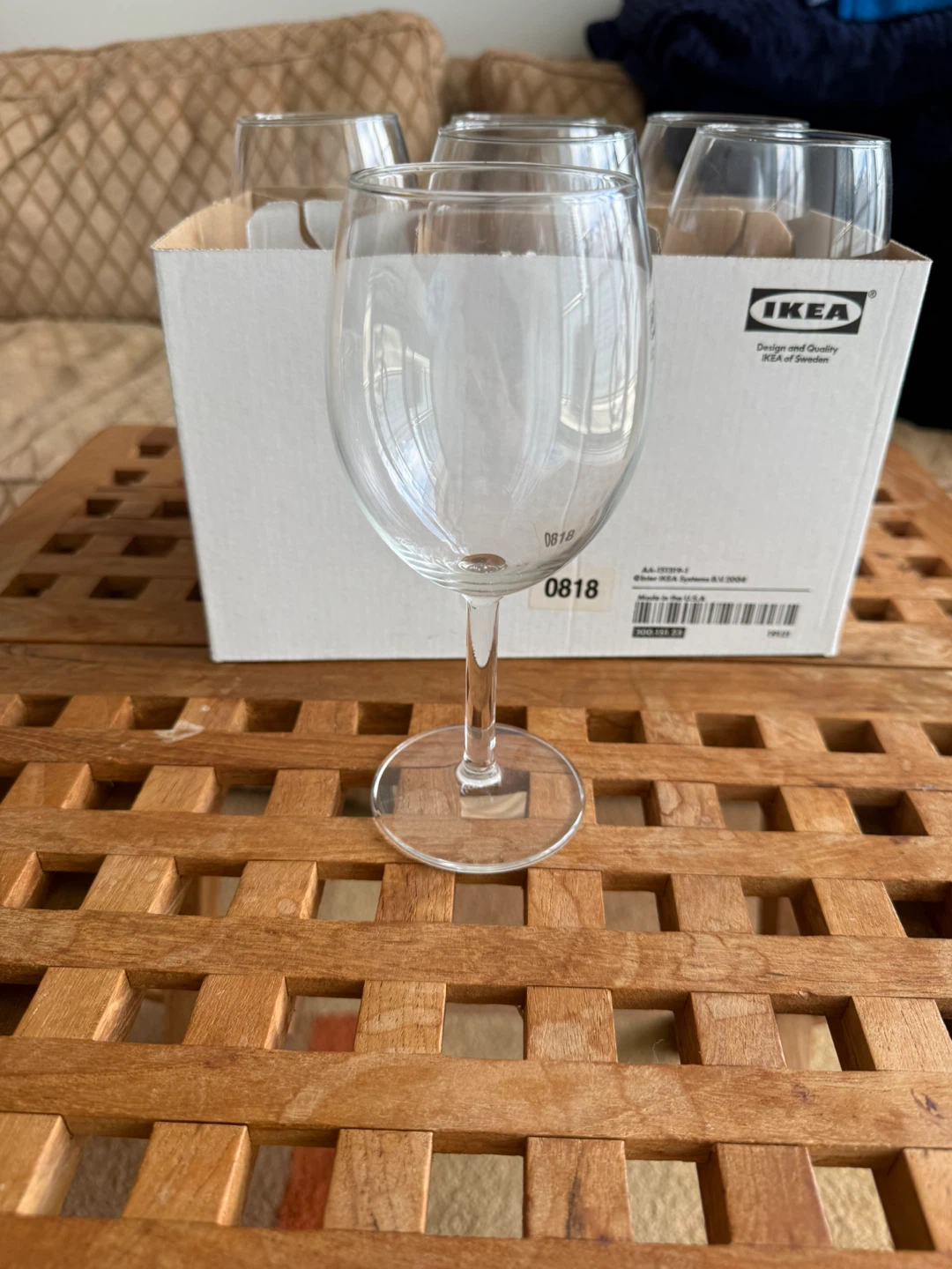 IKEA Wine Glasses Set of 6