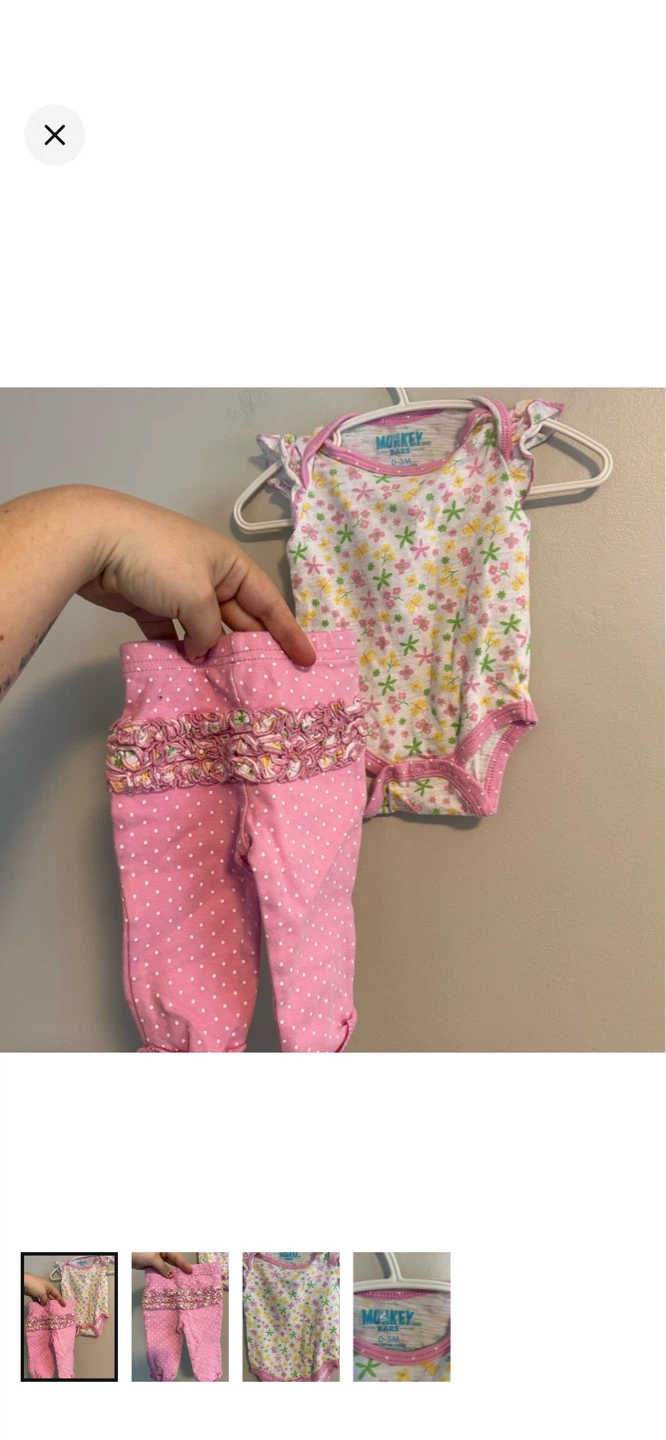 Monkey Bars Baby Outfit 0-3M