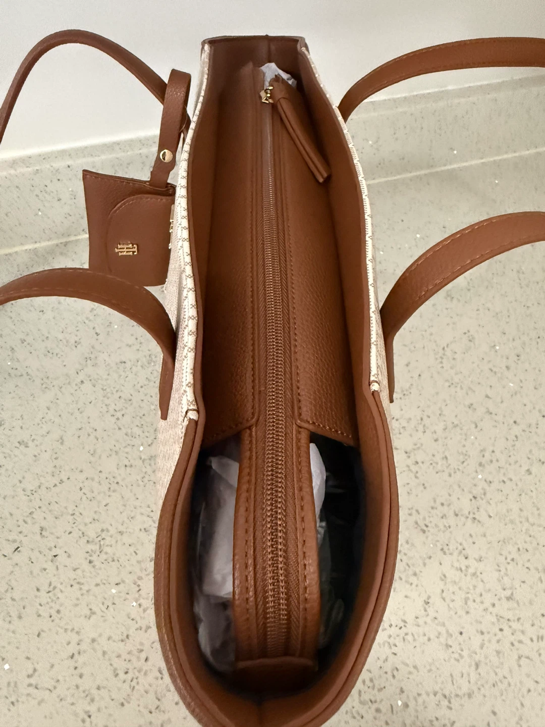 Tommy Hilfiger Tote Bag Brown Monogram - photo 4