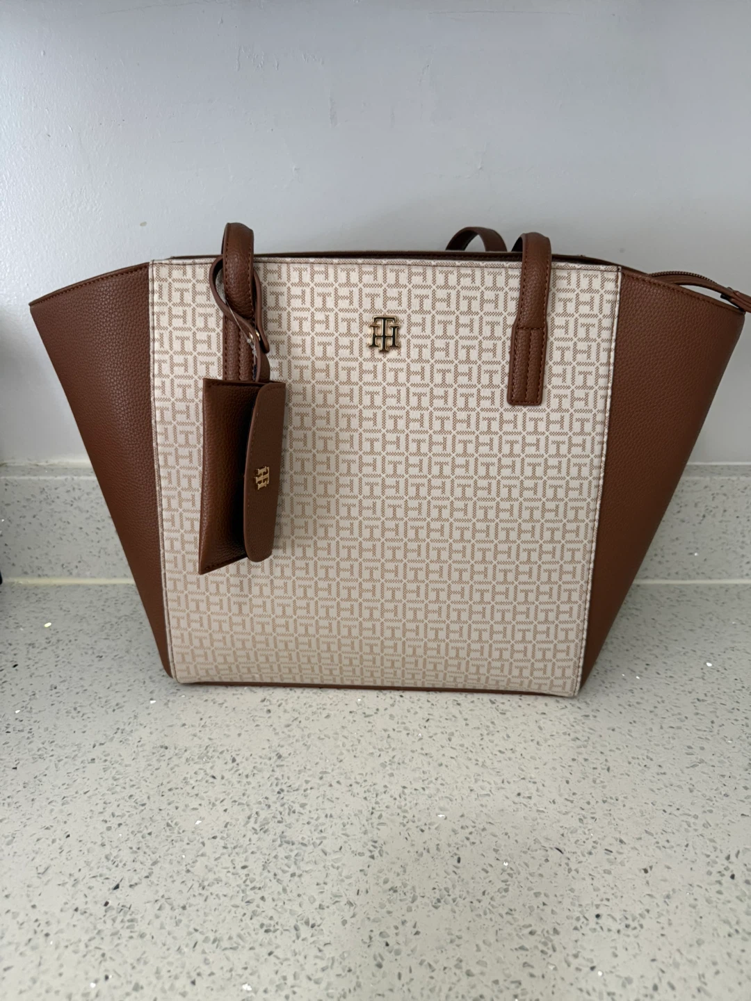 Tommy Hilfiger Tote Bag Brown Monogram