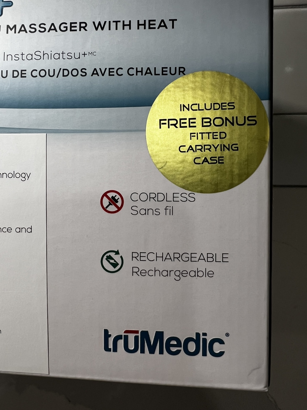 truMedic InstaShiatsu+ Neck/Back Massager IS-2000 - photo 4