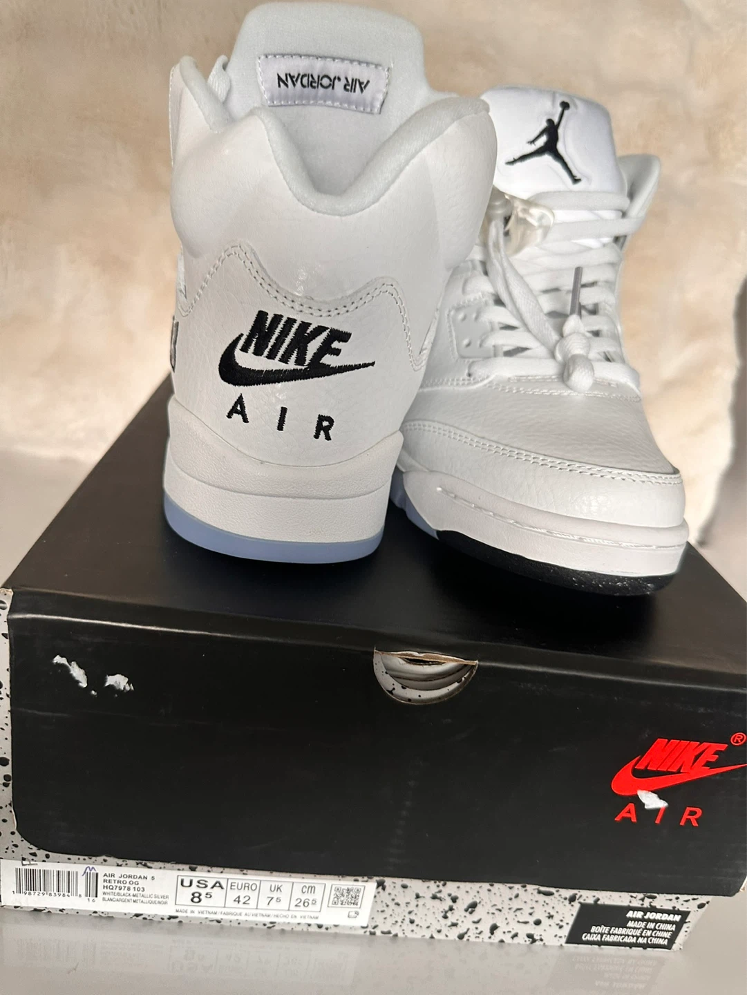 Jordan 5 Retro | white Metallic