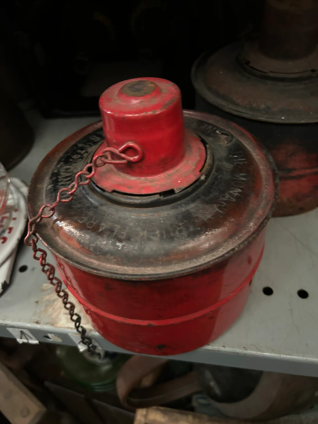 Red Metal Lantern Burner - photo 2