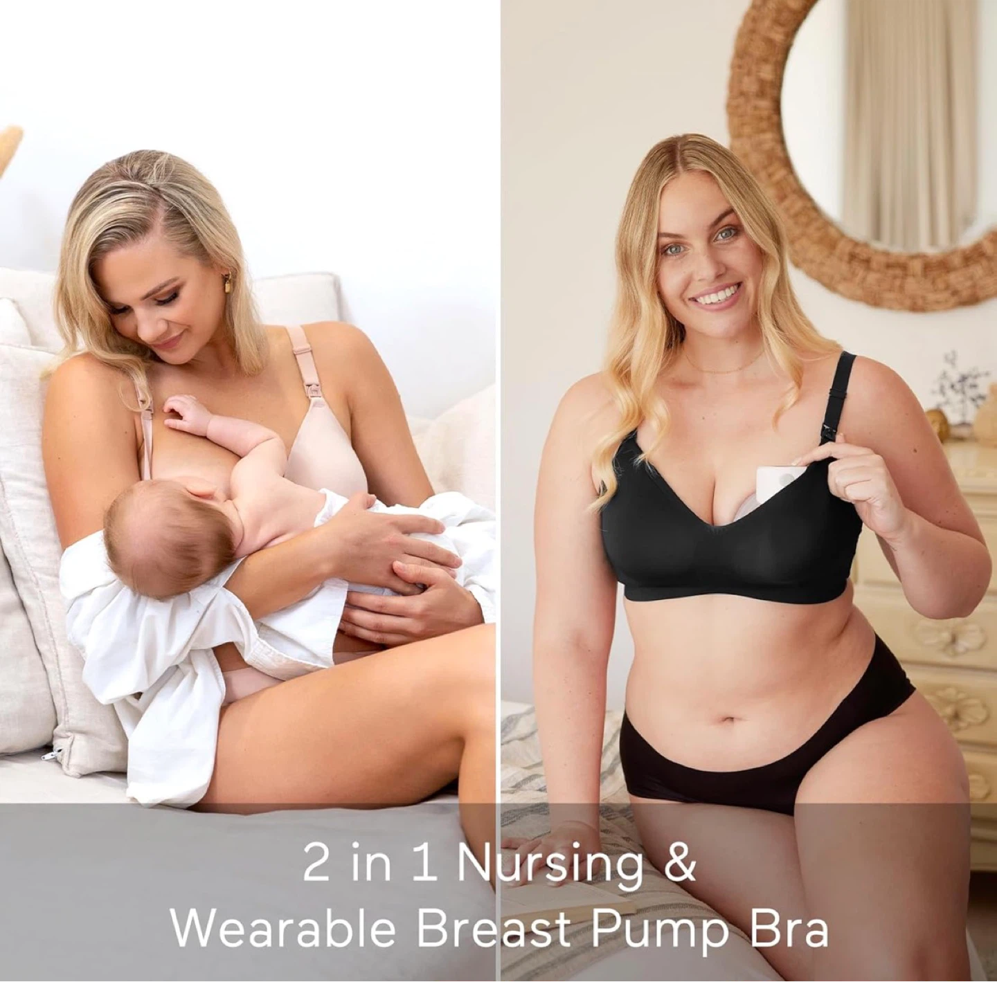 Momcozy 2-in-1 Nursing & Wearable Breast Pump Bra - photo 3