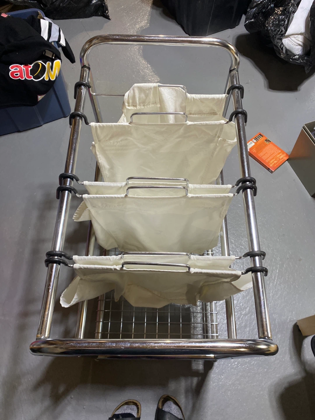 3-Bag Rolling Laundry Sorter Cart - photo 2