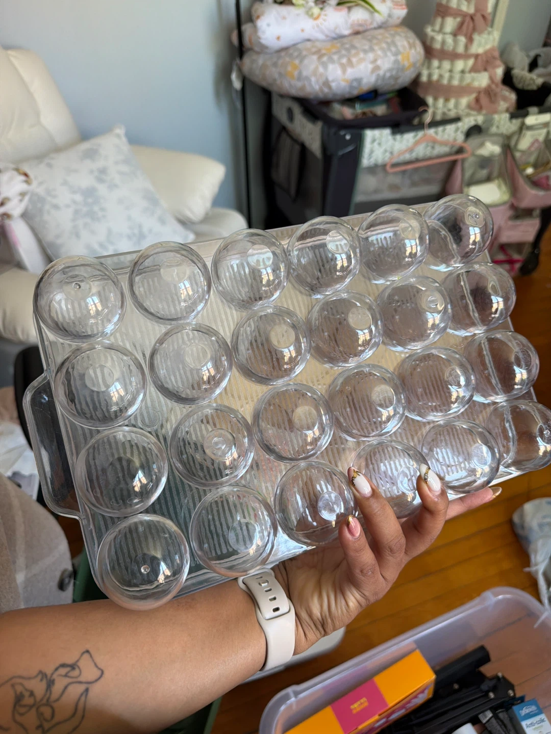Clear Plastic Egg Carton Holder