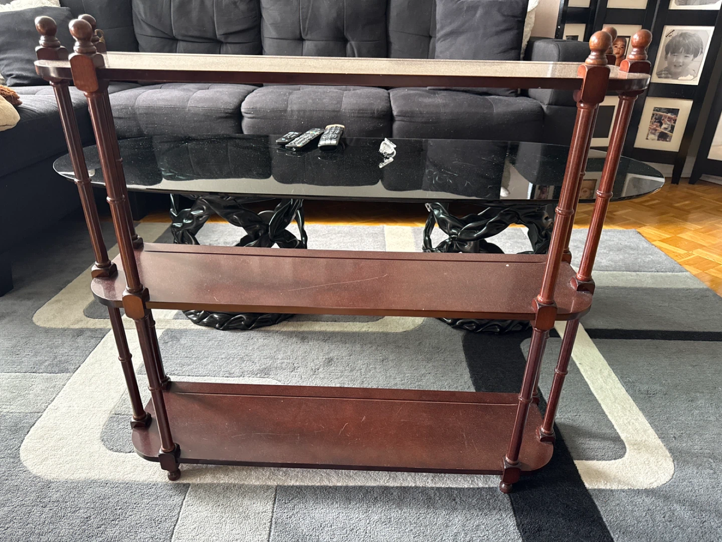 Wooden 3-Tier Shelf Stand