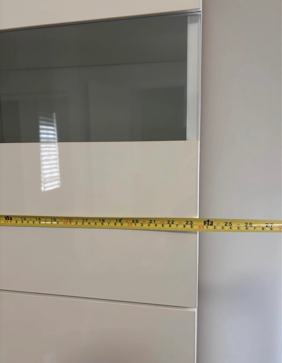 White Display Cabinet with Glass Doors - photo 4