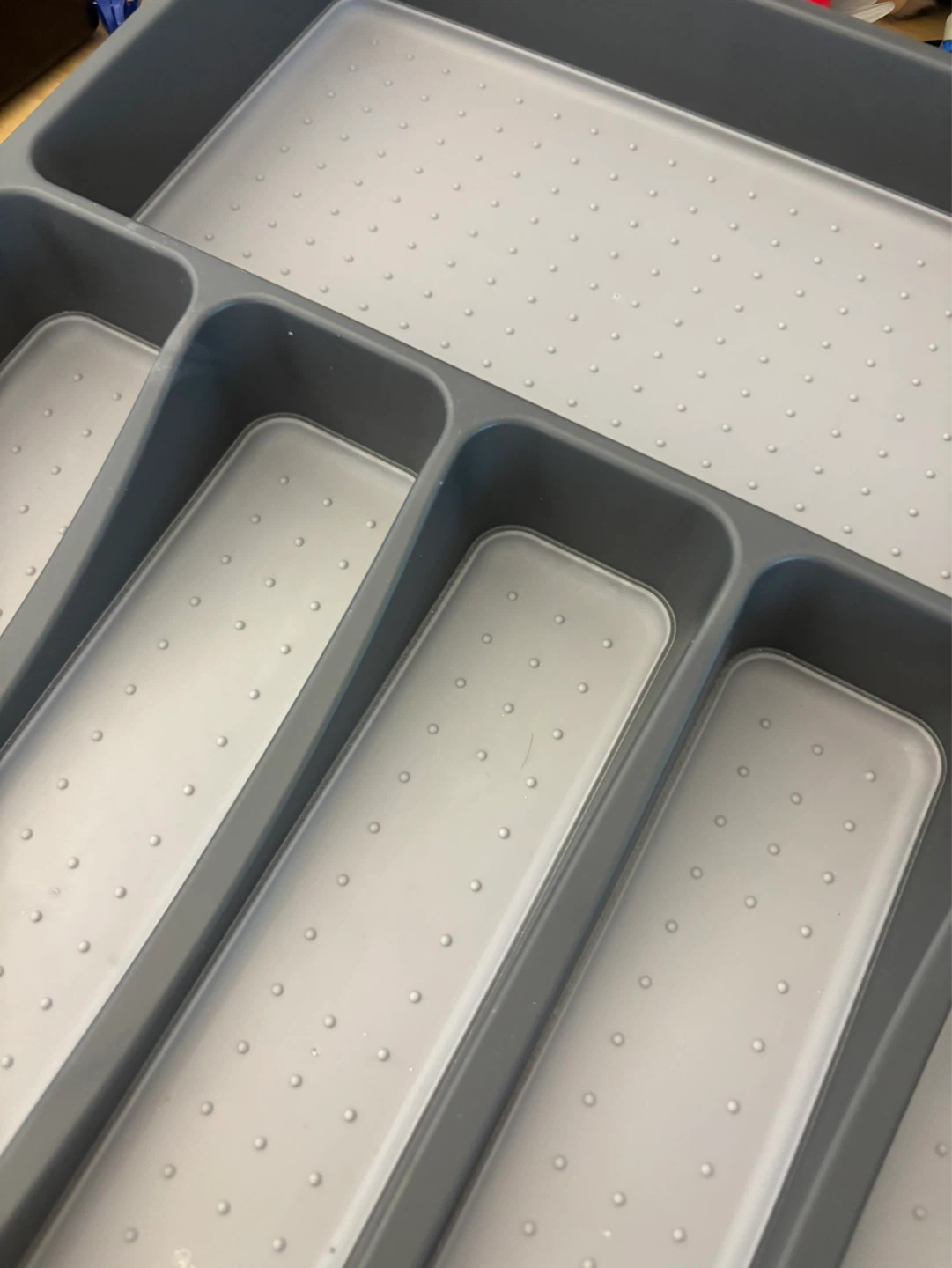 Grey Multi-Compartment Cutlery Drawer Organizer - photo 2