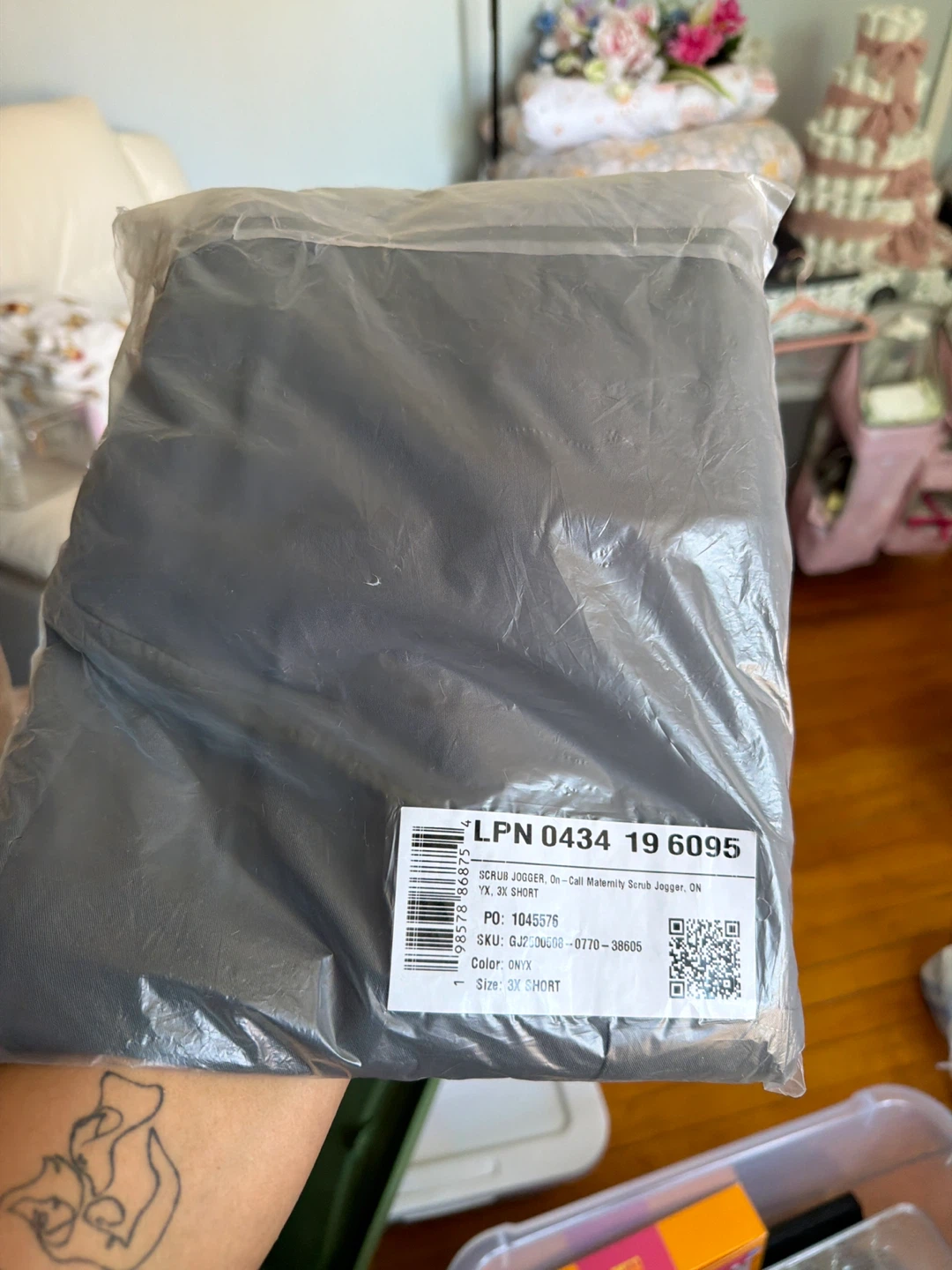 Fabletics On-Call Maternity Scrub Joggers 3X Short Onyx