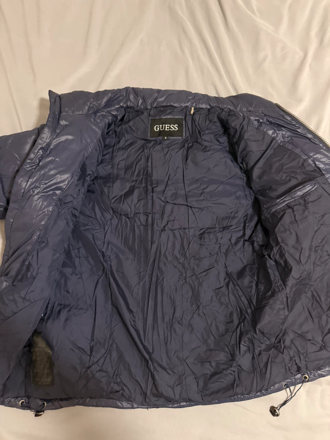 Guess Puffer Jacket - Blue - Size S - photo 4