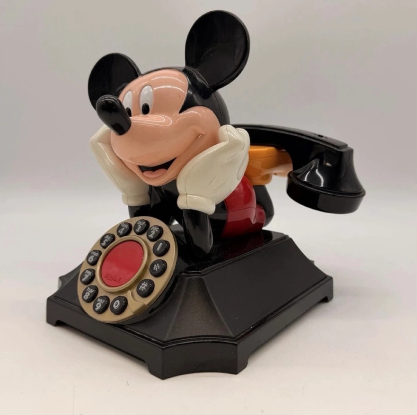 Vintage 1990’s Walt Disney Mickey Mouse Rotary Phone *Works - photo 3