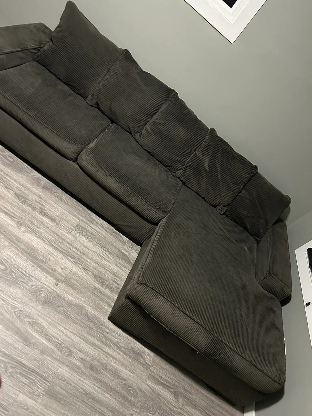 Dark Gray Sectional Sofa - photo 5
