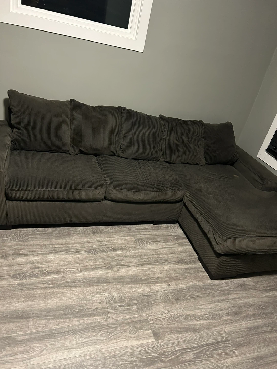 Dark Gray Sectional Sofa - photo 2