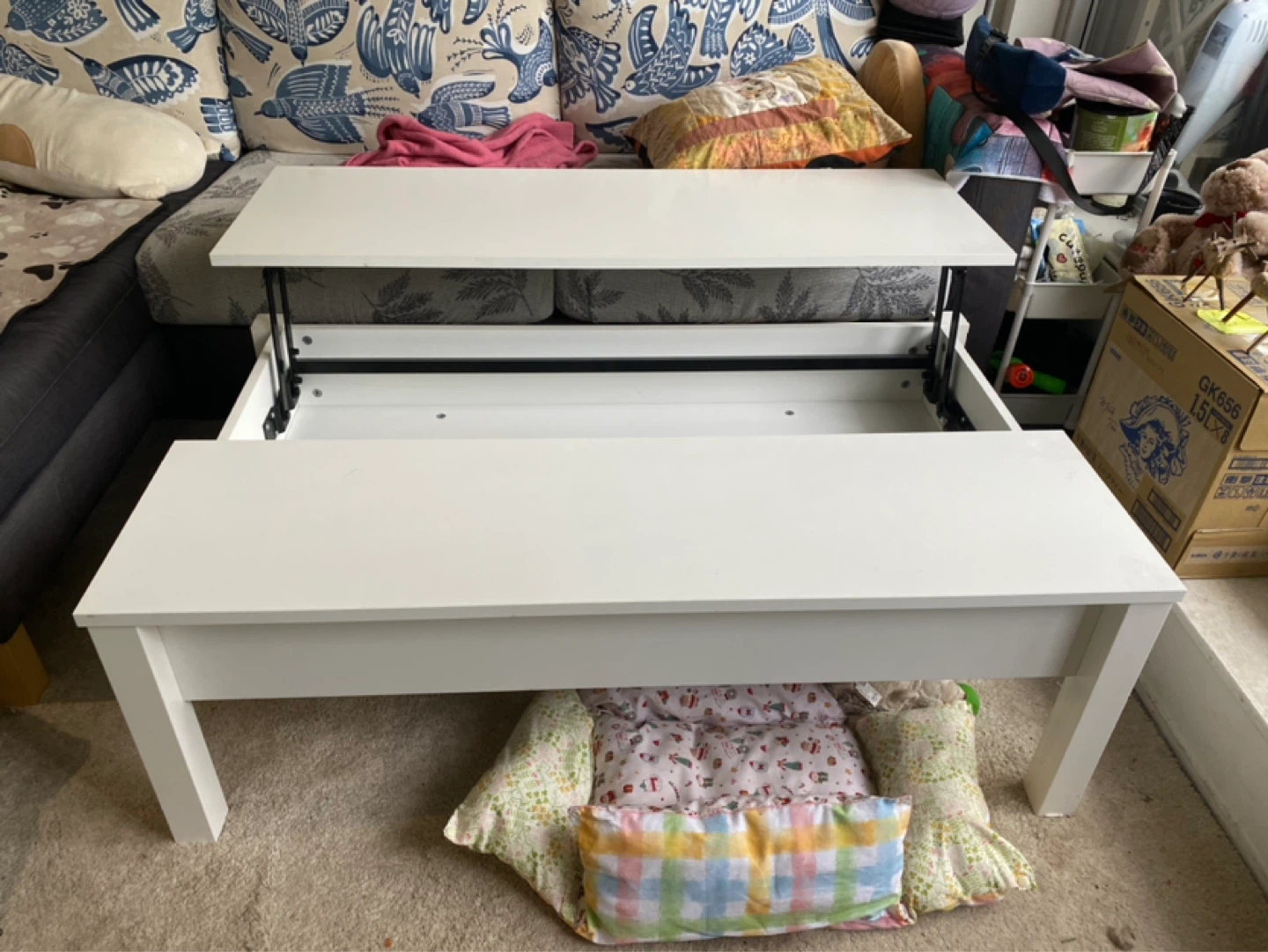 IKEA White lifting coffee table - photo 2