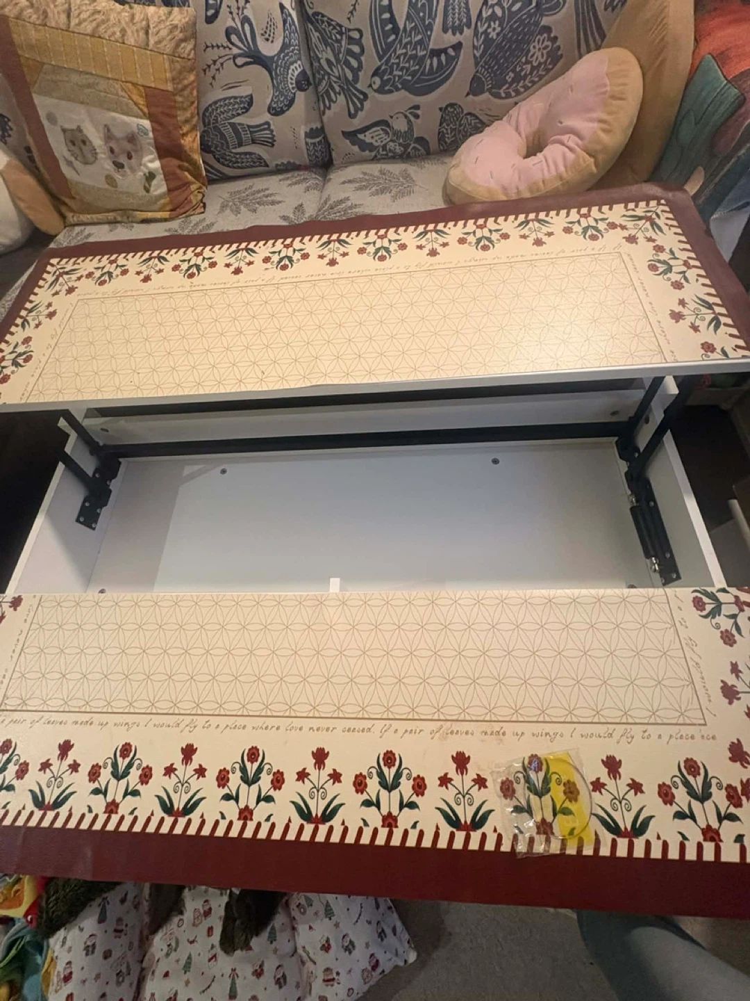 IKEA White lifting coffee table - photo 5