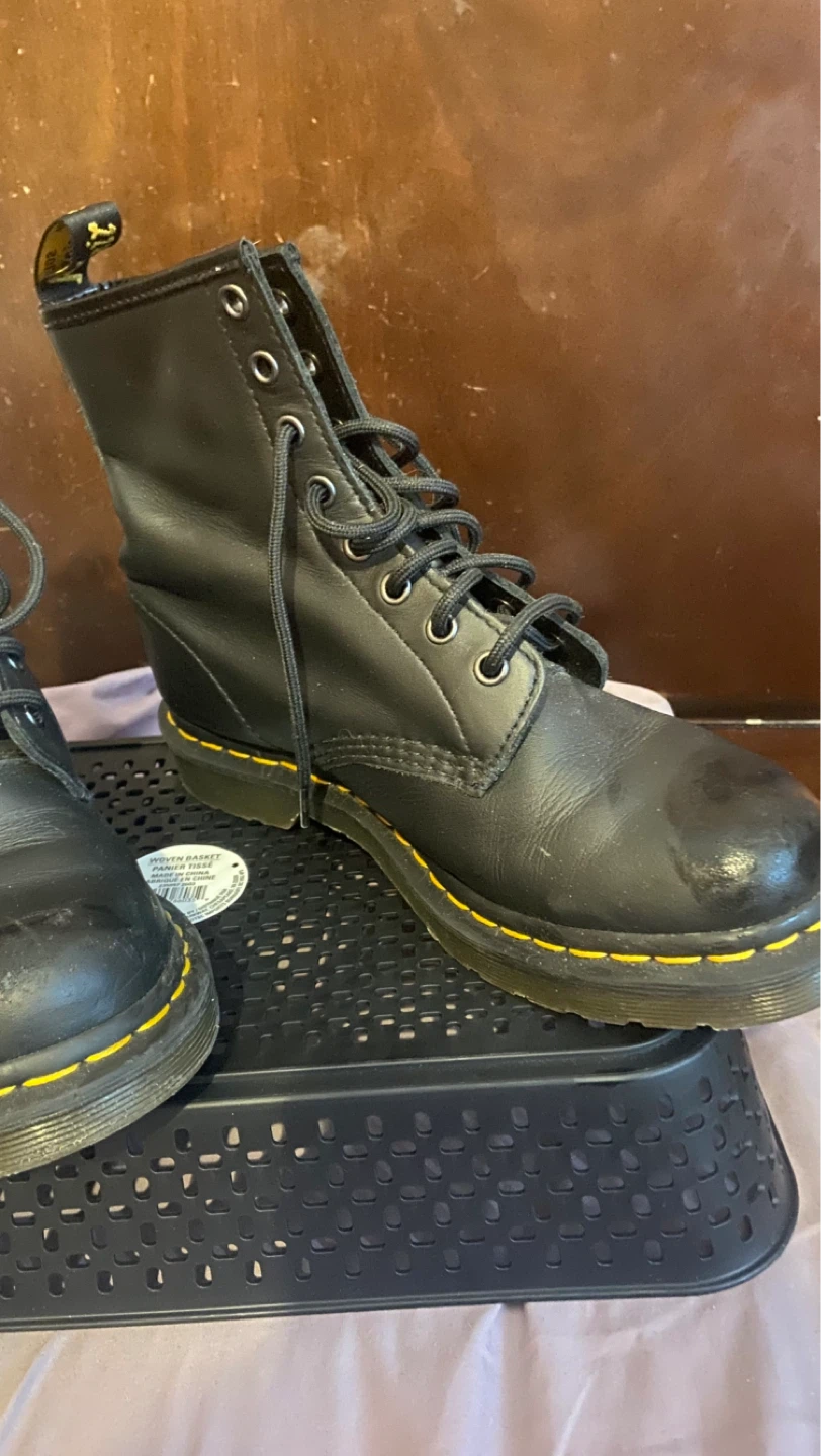 Dr. Martens Black Leather Lace-Up Boots - photo 5