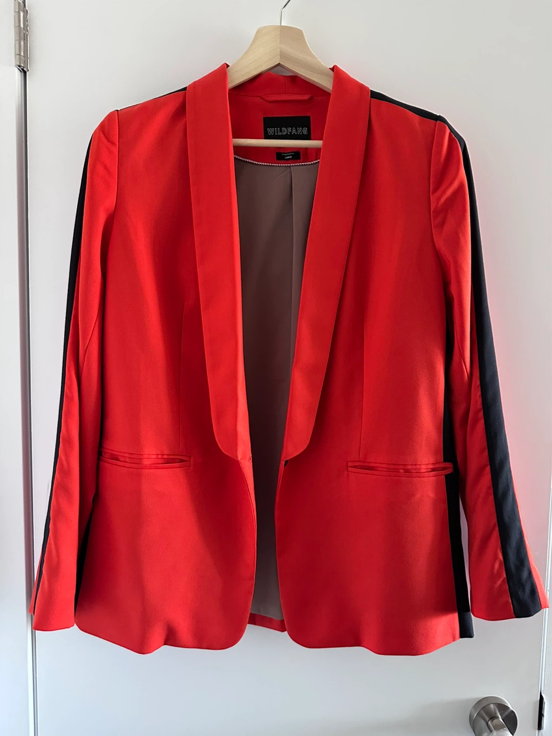 WILDFANG Unisex Blazer - Red/Black - Size Large