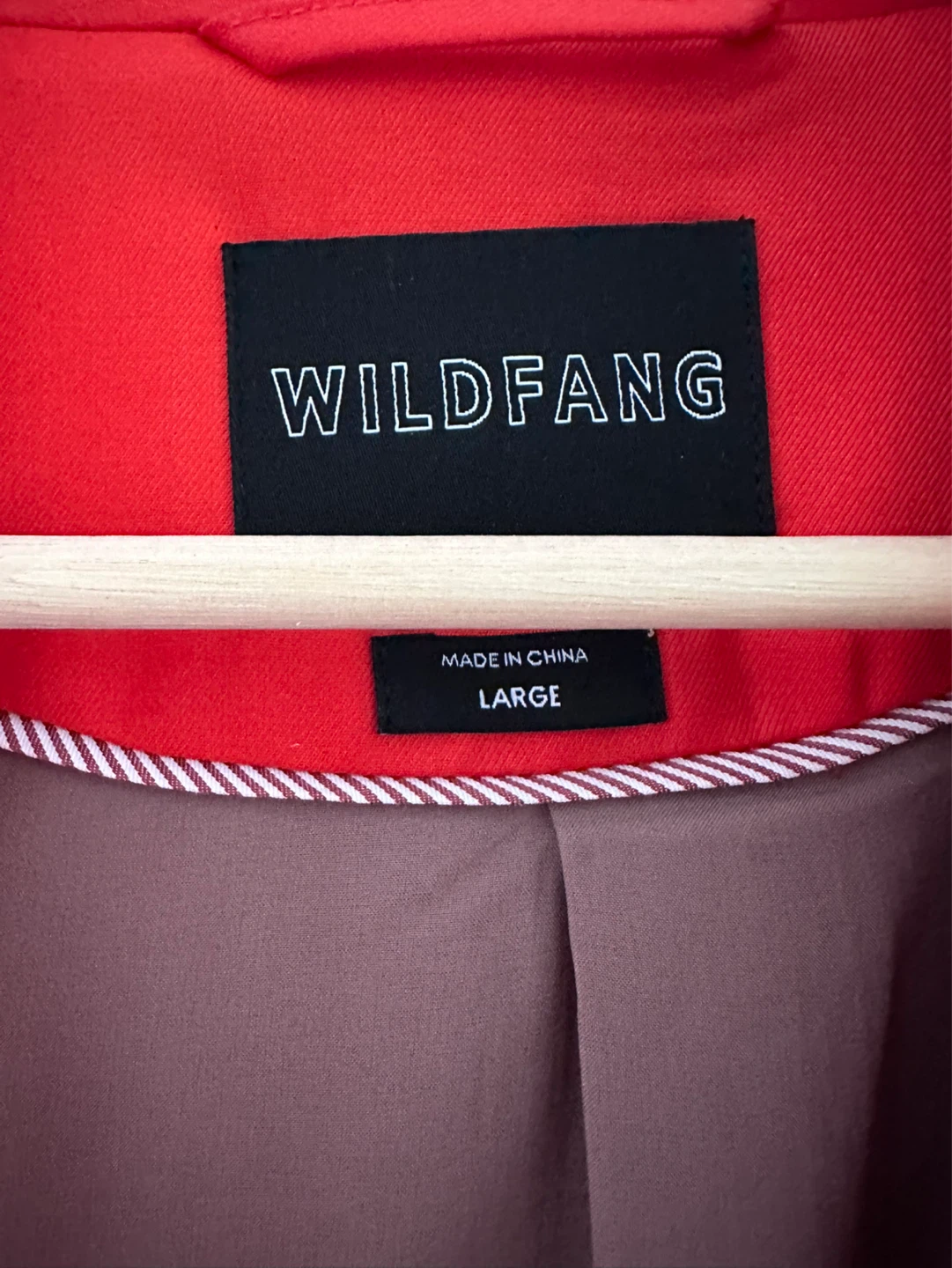 WILDFANG Unisex Blazer - Red/Black - Size Large - photo 2