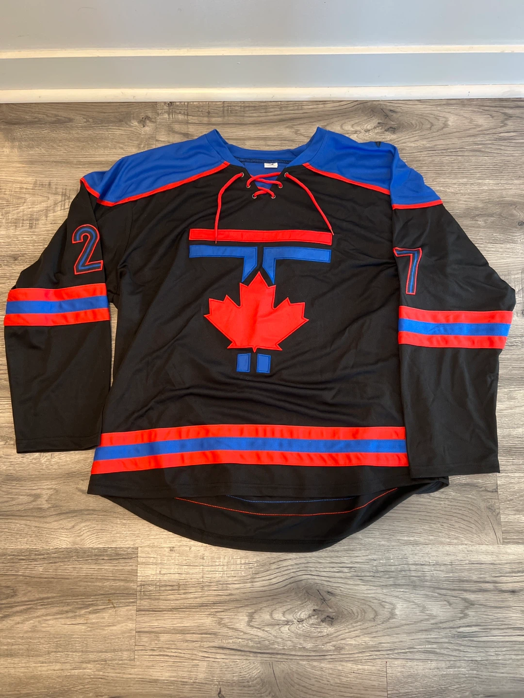 Toronto Blue Jays Guerrero Jr. 27 Hockey Jersey Adult XL