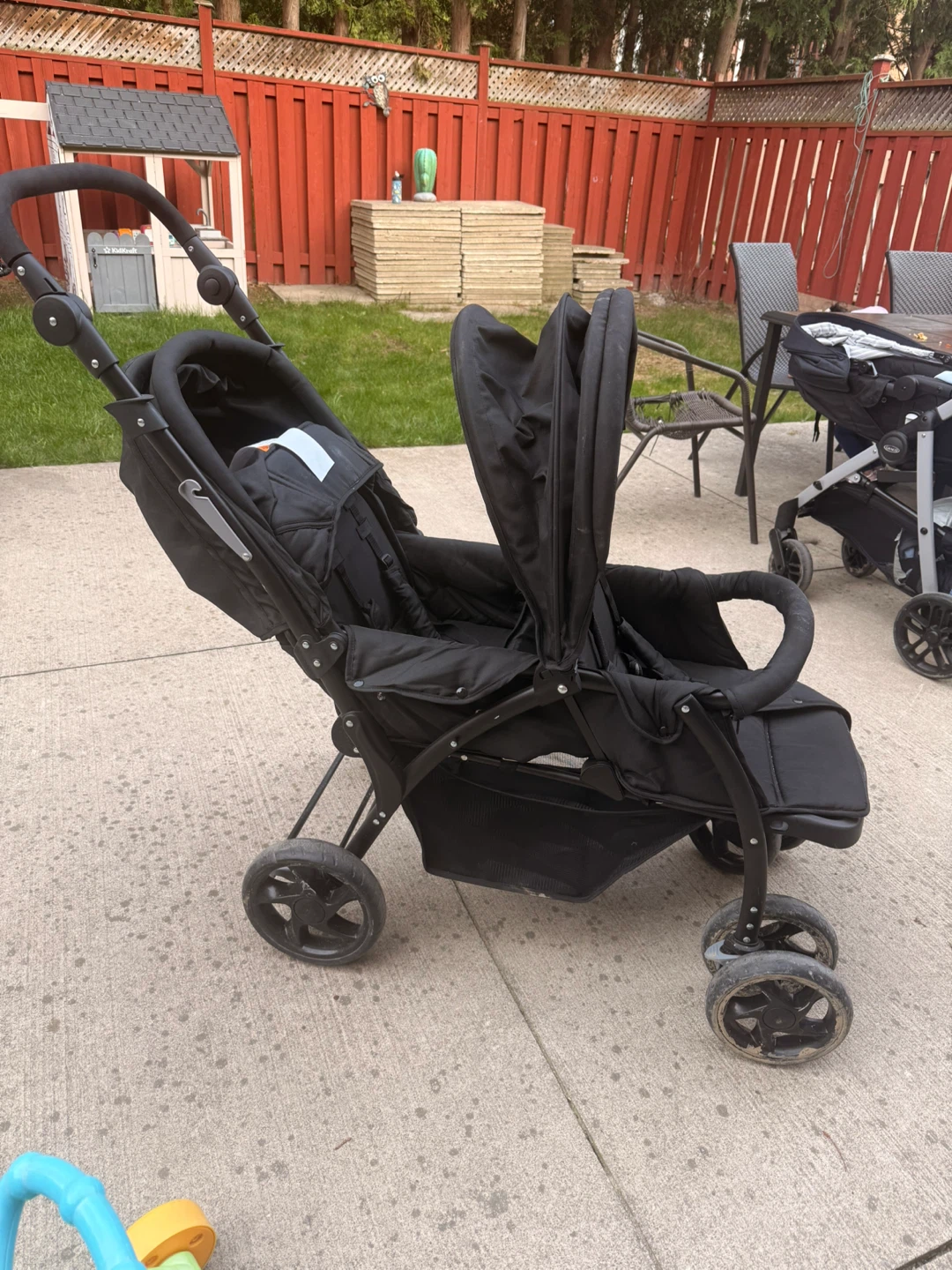 Black Double Stroller
