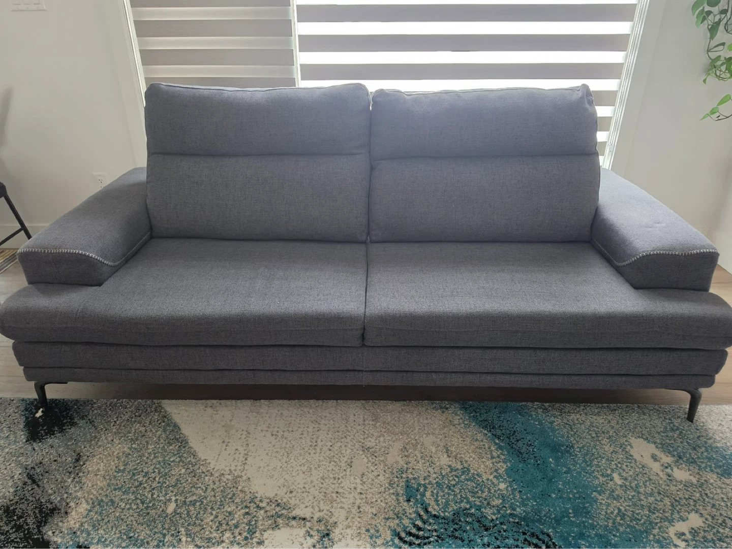 Grey Fabric Sofa - photo 2