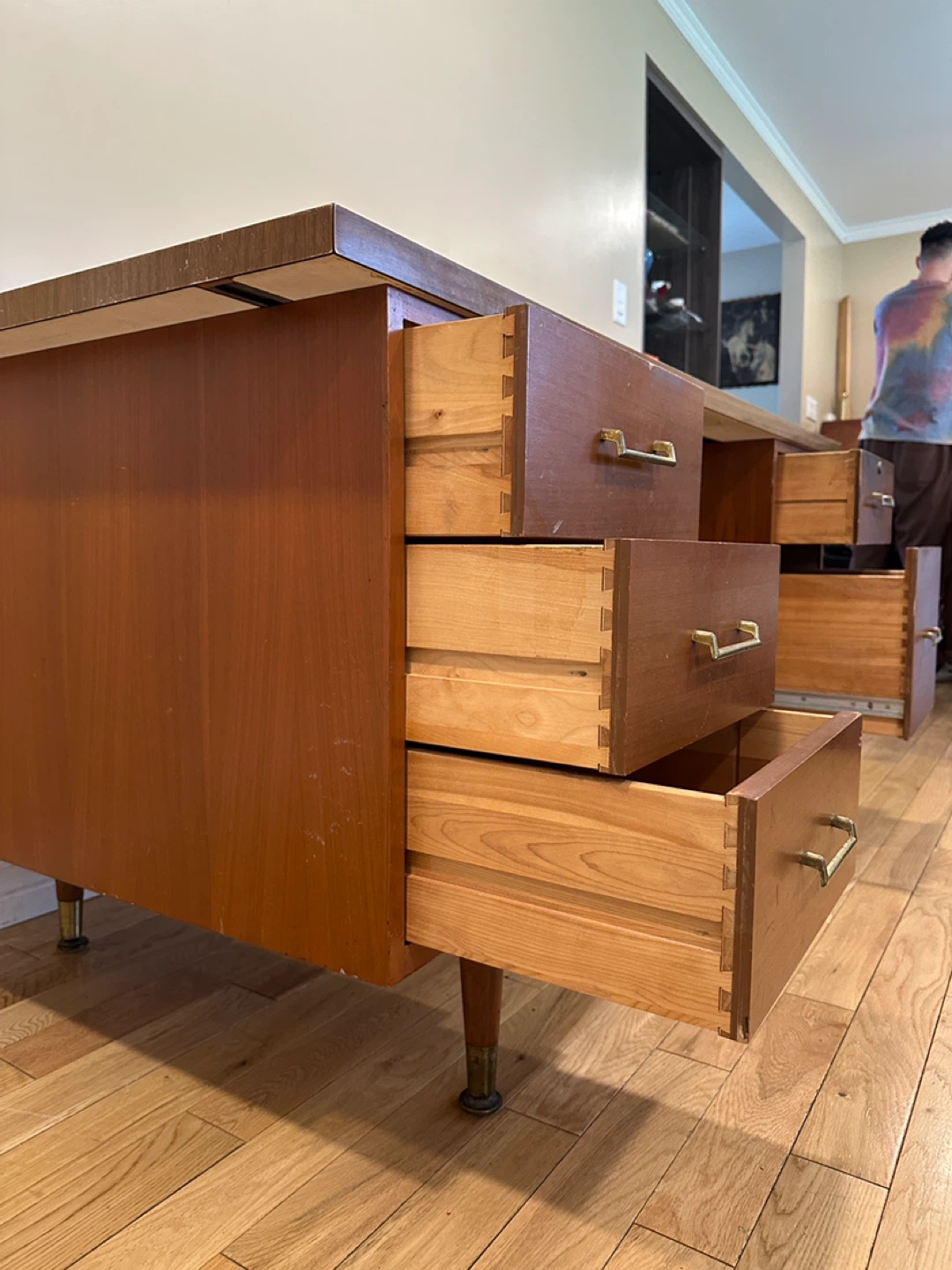 Vintage Walnut MCM Executive Desk (CAN DELIVER) - photo 4