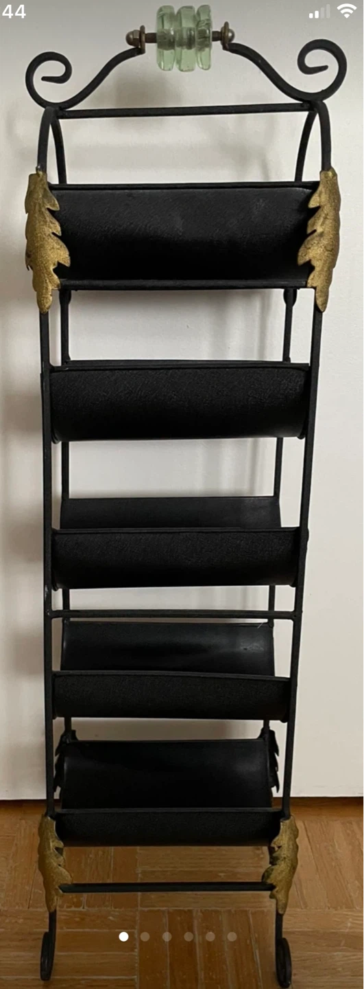 West Elm Art Deco Metal Wine Rack *New